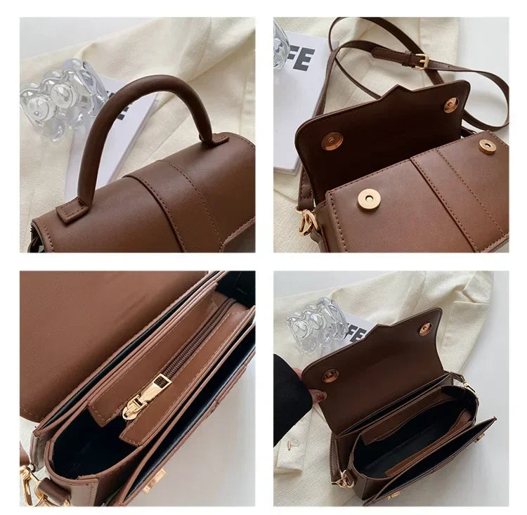 Pu Leather Shoulder Bag for Women Handbag  Fashion Crossbody Bags Vintage Underarm Bag Square Satchel Сумка Женская 2025 Тренд