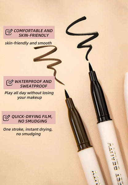 2023 Women 1 Pcs Eyeliner Liquid Pen Waterproof Long Lasting Quick Drying Smooth Makeup Beauty Matte Eyeliner Stamp Eye Pencil