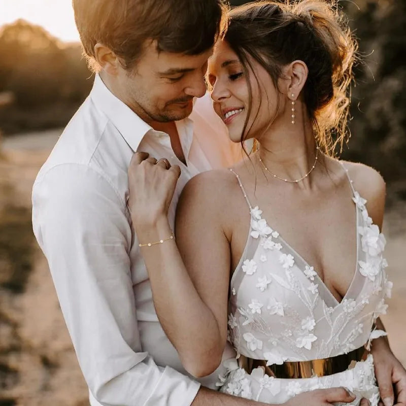 Gold Jewelry Set for Women, Dainty 14K Gold/Silver Plated Pearl Necklace and Earring Set with Drop Earrings Bracelets Necklace