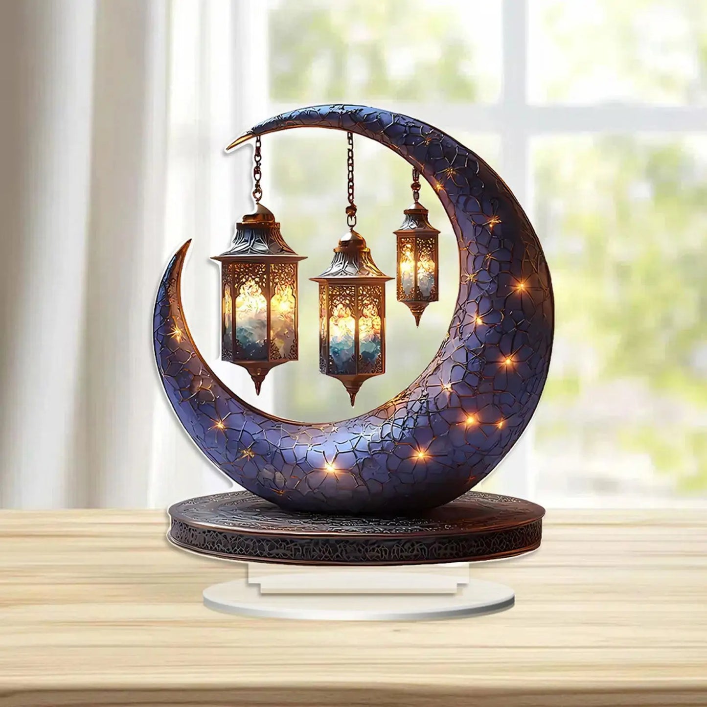 2D Acrylic Ornament Decors Crafts Gifts Artwork for Cabinet Living Room Bedroom