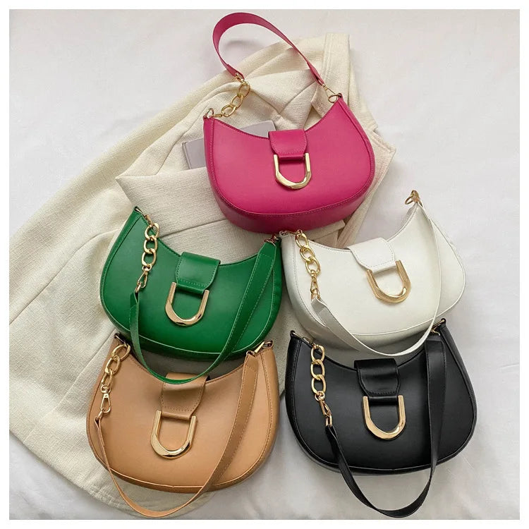Trendy Pu Leather Shoulder Bag for Women Stylish Underarm Purse with Zipper Closure, Elegant Design Perfect for Everyday Use