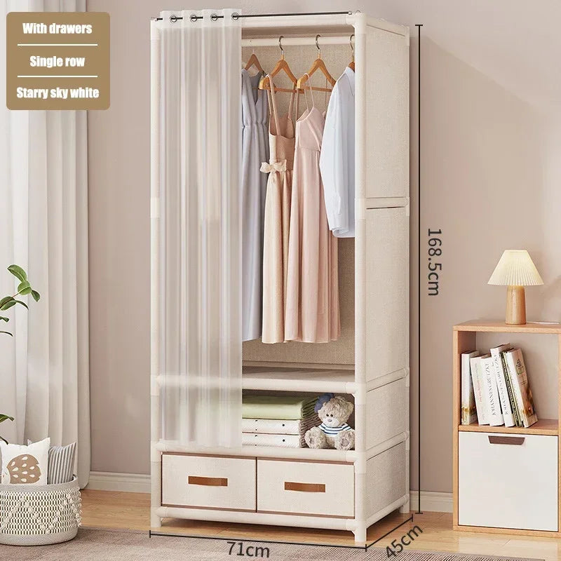 Floor-Standing Simple Wardrobes Home Large Capacity Durable Clothes Cabinet Dustproof And Economical Wardrobe Bedroom Furniture