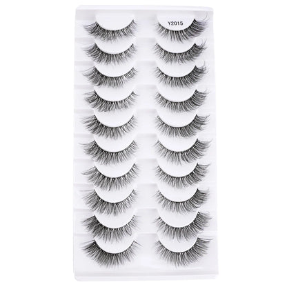 Fake Eyelashes 3/10 Pairs Natural Long 3D Mink Lashes Curly Eyelash Extension Makeup faux Cils Handmade False Lashes maquiagem