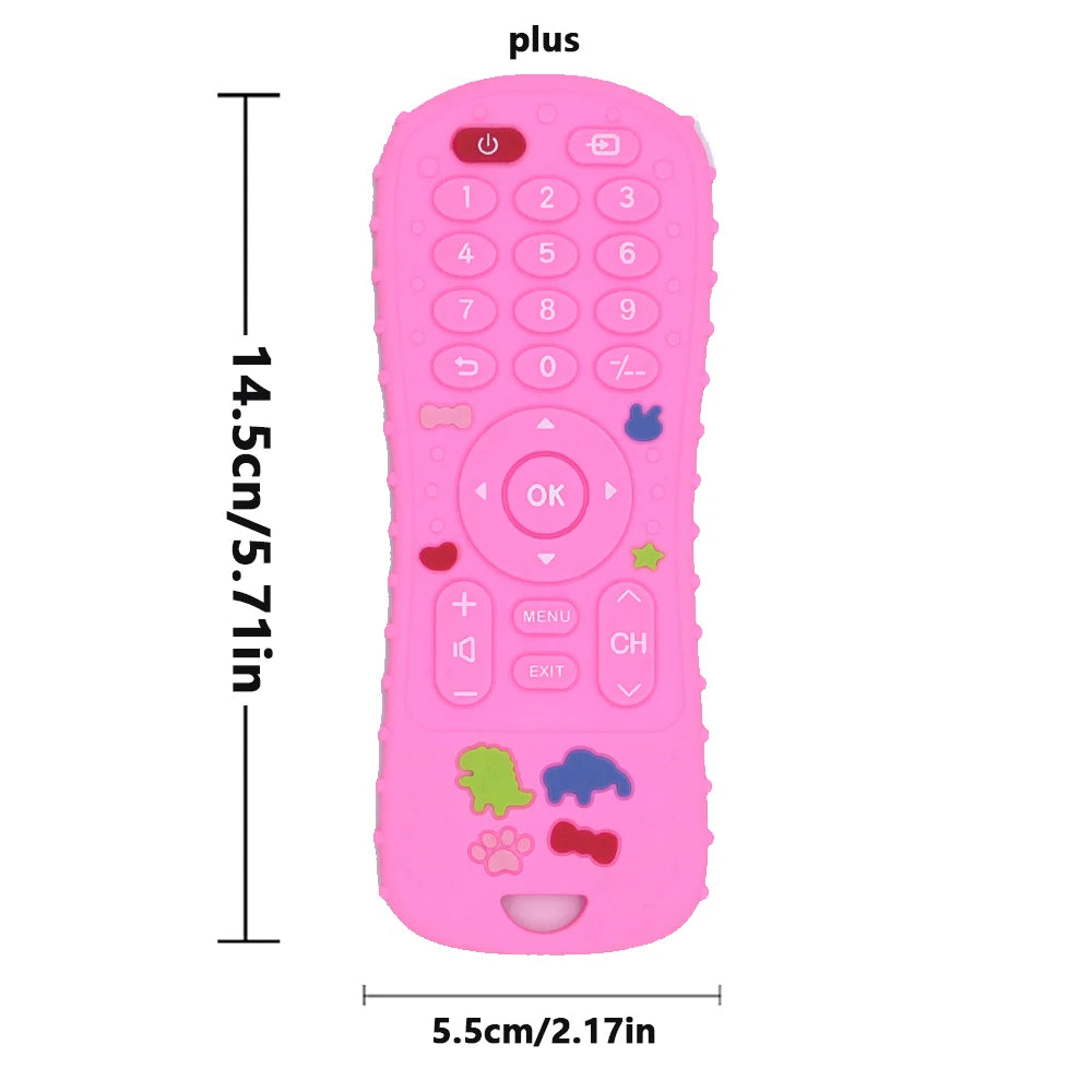 1PC Silicone Baby Toys TV Remote Control Shape Teether Toy BPA Free Silicone Teething Chewing Toy Sensory Baby Accessories