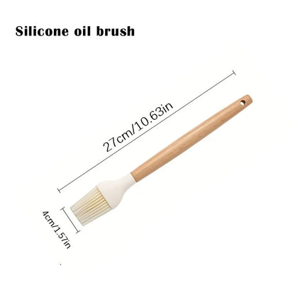 5PCS Kitchen Essentials Advanced Silicone Kitchenware Set with Spatula, Spoon, and Oil Scraper Cooking Utensils Appliances