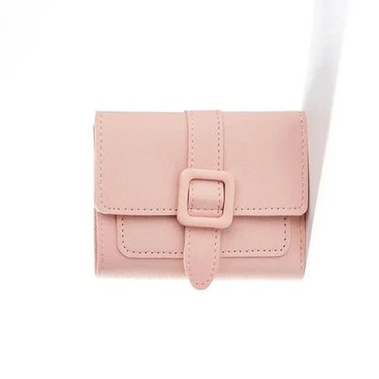 Candy Color Small Wallets PU Leather Coin Pures Ladies Card Holder Standard Short Purses for Women Solid Purses Practical