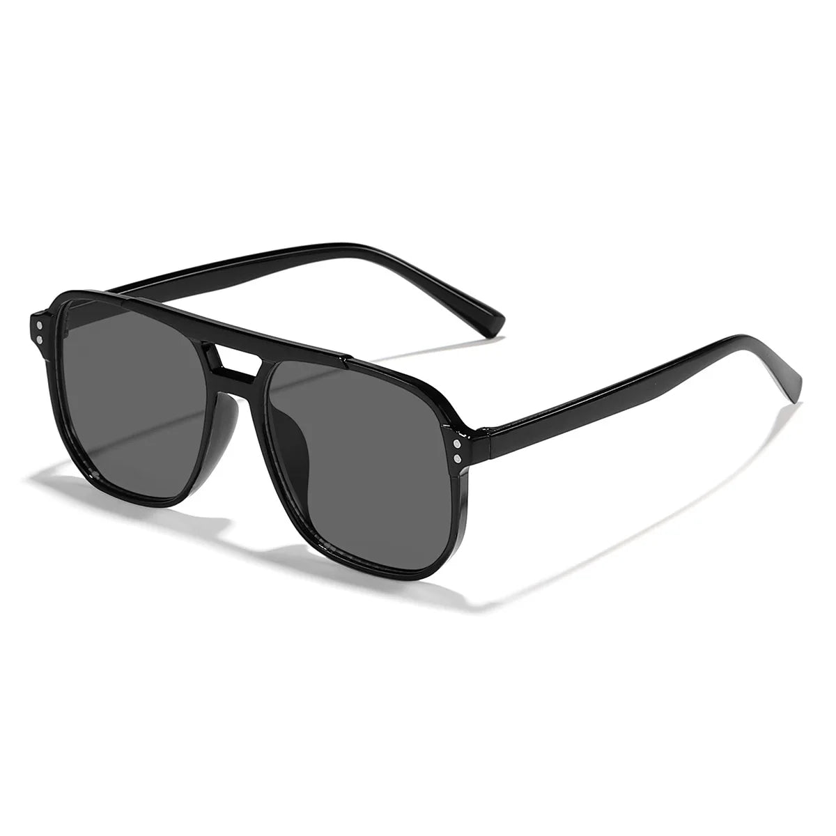 Double Bridge Aviator Sunglasses for Women Men Casual Fashion Anti Glare Sun Shades for Driving Beach Travel Fashion Eyewear