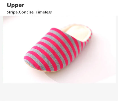 Home Slippers For Women Men Soft House Winter Indoor Light Comfort Floor Shoes Female Male Silence Slides Bedroom Japanese Style