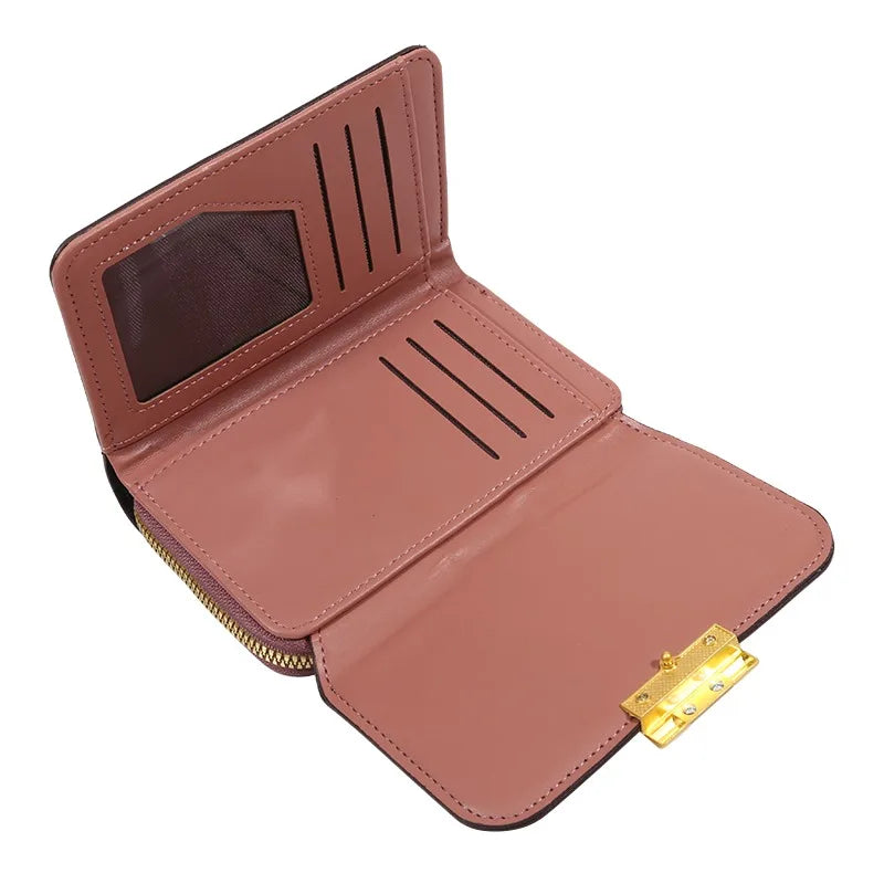 Women Wallets And Purses Vintage  PU Leather Wallet Female Clutch Purse Hasp Phone Bag Girls Card Bags