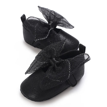 Black British Retro Princess Shoes For Spring And Autumn 0-18 Months Baby Shoes With Soft Soles And Non Slip Baby Walking Shoes