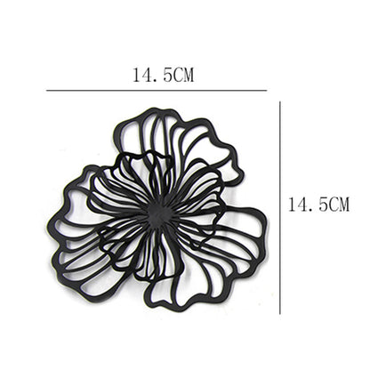 Wall Decoration Flower Metal Wall Art Decor Floral Wall Hanging Decor Wall Ornament for Living Room Kitchen Bathroom Hotel