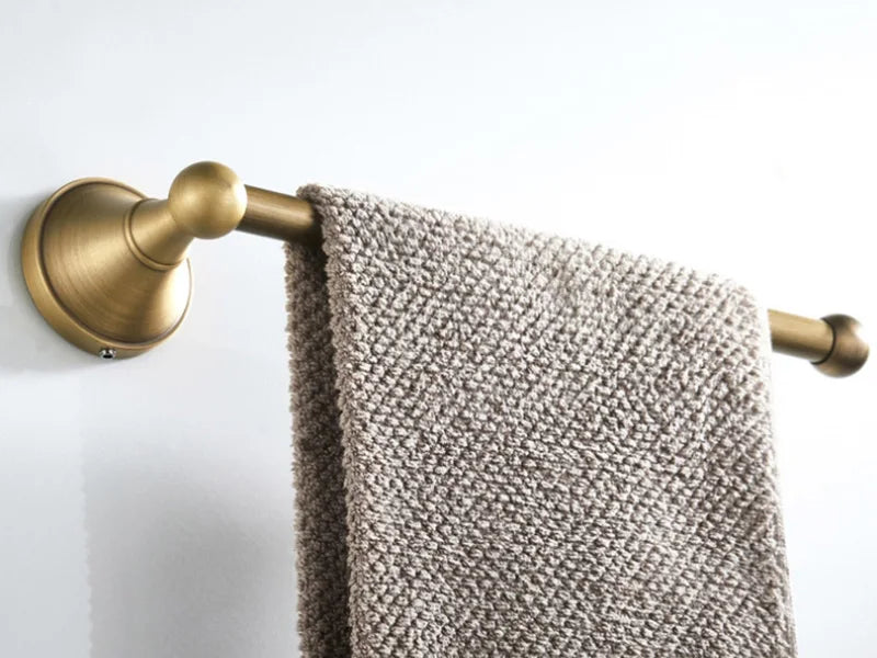 Bathroom Accessories Antique Brass Wall Mounted Toilet Paper Holder Towel Ring Robe Coat Hook Bathroom Hardware
