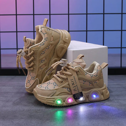 Kids Sneakers 2025 Spring New Girl Sneakers1-6years Old Casual LED Kid Shoes Fashion Girls' Shoes Designer Shoes Tenis De Mujer