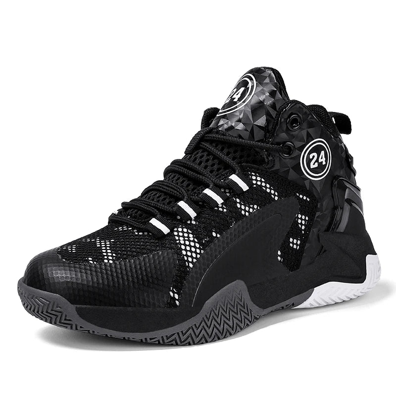 Kids Basketball Shoes Boys Sneakers Non-slip Child Trainer Basket Shoes Outdoor Leather Children Sport Shoes