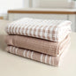 3-piece set of soft, absorbent kitchen towels – large, durable waffle-knit scrubbing cloths
