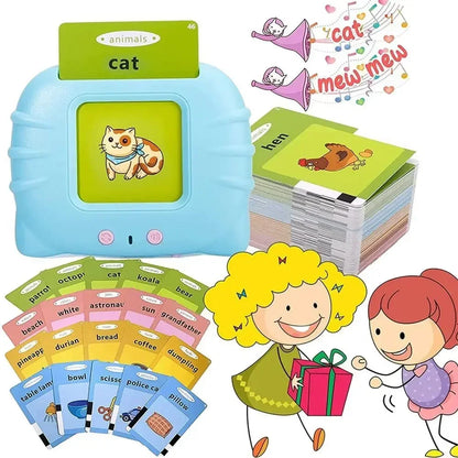 Kids Learn English Toys Early Intelligent Education Audio Electronic Book Flash Card Reading Machine For Toddlers Reading Gadget