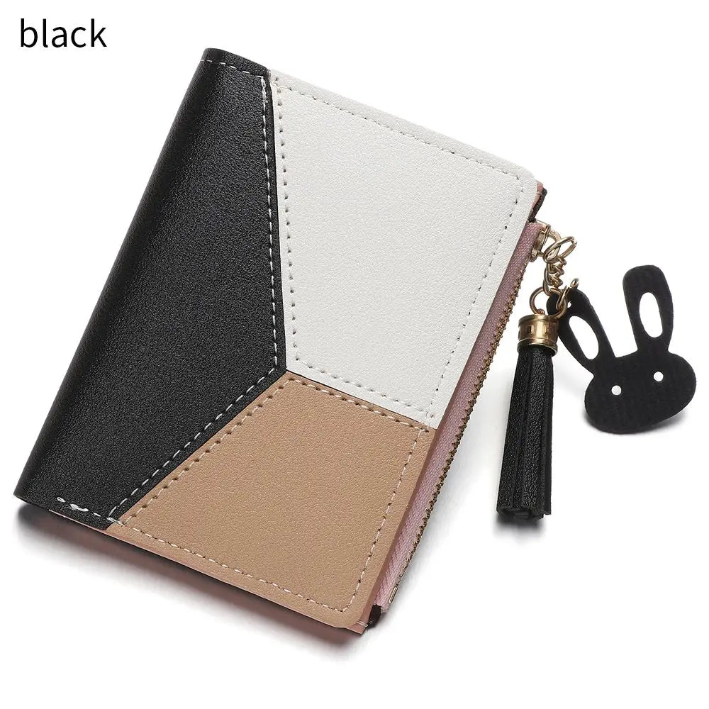 Women's Wallet PU Leather Women's Wallet Made of Leather Women Purses Card Holder Foldable Portable Lady Coin Purses