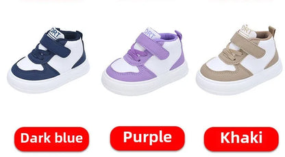 Fashion Kids Sneakers Spring Autumn High Top Breathable Casual Shoes Girls Non-slip Board Shoes Boys Outdoors Basketball Shoes