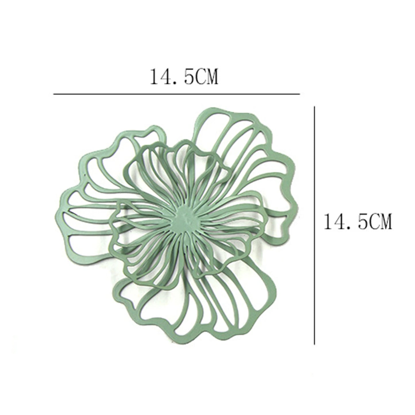 Wall Decoration Flower Metal Wall Art Decor Floral Wall Hanging Decor Wall Ornament for Living Room Kitchen Bathroom Hotel