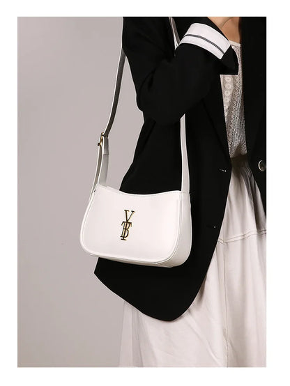 Luxury Underarm Bag for Women, Minimalist Designer Shoulder Purse, Fashionable Crossbody Bag, High-End Aesthetic & Versatile