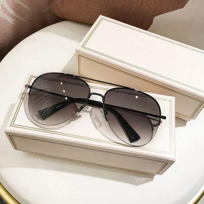 Classic Sunglass Aviator Metal Frame Outdoor Sports Anti-UV 400 Driving Sunglasses Glasses Unisex Ins Style Trendy Hip Hop