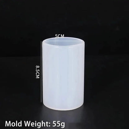 New Cylinder Silicone Candle Mold Epoxy Resin Casting DIY Crafts Wax Making Supplies Soap Gift Home Decor