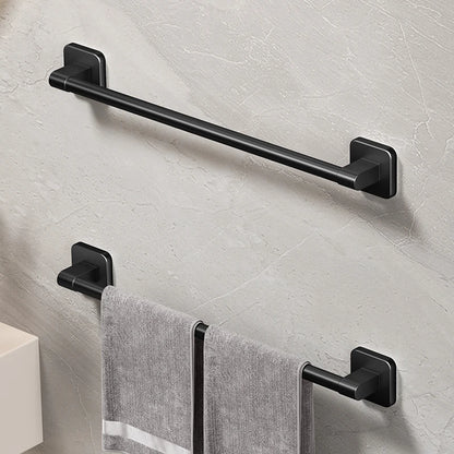 Bathroom Towel Holder White Without Drilling Bathroom Black Towel Rack Towel Bar Self-Adhesive Bathroom Towel Rack Towel Rail