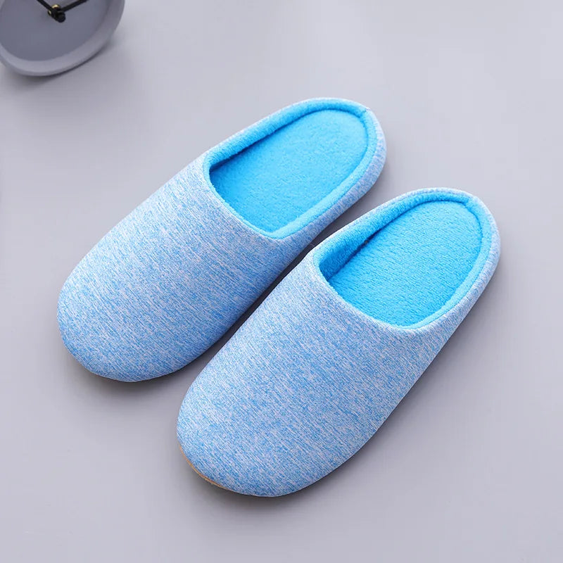 Home Slippers For Women Men Soft House Winter Indoor Light Comfort Floor Shoes Female Male Silence Slides Bedroom Japanese Style
