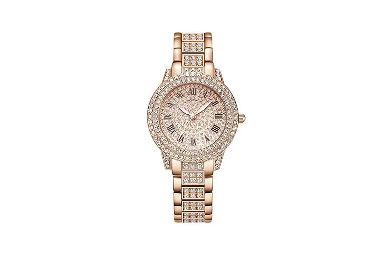 Luxury Women Shiny Bracelet Watches Fine Zircon Mechanical Lady Wristwatches Fashion Folding Watches Buckle Watch Reloj Mujer