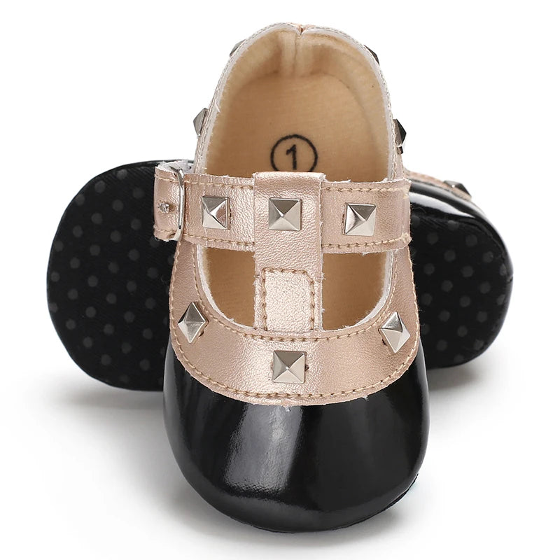 Black British Retro Princess Shoes For Spring And Autumn 0-18 Months Baby Shoes With Soft Soles And Non Slip Baby Walking Shoes