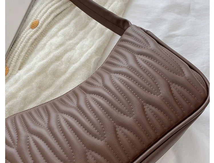 Fashion Women Handbag PU Leather Shoulder Bags Female Casual Solid Messenger Bag for Women Luxury Underarm Bag Feminina