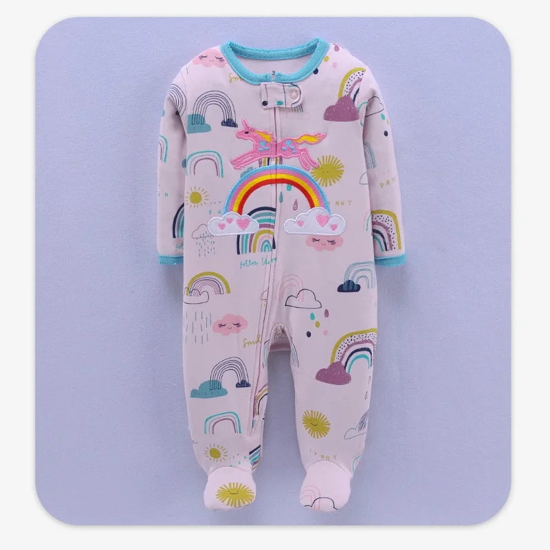 Baby Boy Girl Clothes Newborn Infant Baby Romper 100% Cotton Long-Sleeve Style Toddler Kids Jumpsuit Children's Pajamas