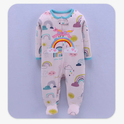 Baby Boy Girl Clothes Newborn Infant Baby Romper 100% Cotton Long-Sleeve Style Toddler Kids Jumpsuit Children's Pajamas