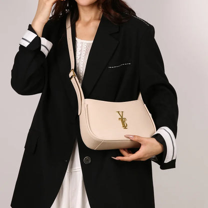 Luxury Underarm Bag for Women, Minimalist Designer Shoulder Purse, Fashionable Crossbody Bag, High-End Aesthetic & Versatile