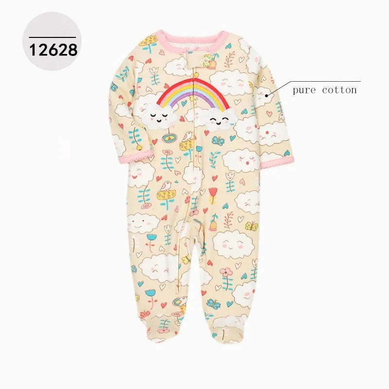 Baby Boy Girl Clothes Newborn Infant Baby Romper 100% Cotton Long-Sleeve Style Toddler Kids Jumpsuit Children's Pajamas