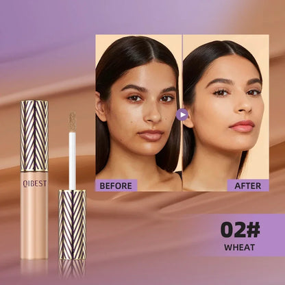 QIBEST Concealer Liquid Foundation Face Makeup Women Brightening Cream Full Coverage Concealer Lasting Modify Corrector Skin