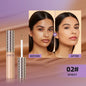 QIBEST Concealer Liquid Foundation Face Makeup Women Brightening Cream Full Coverage Concealer Lasting Modify Corrector Skin