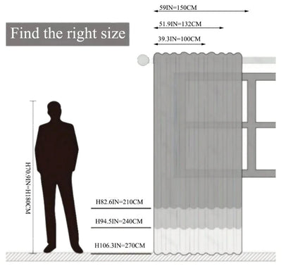 Living Room Bedroom Balcony White Versatile Gauze Curtain 1PC Curtains