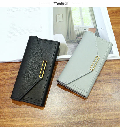 Multi-functional Wallet For Women Large Capacity PU Leather Women's Purses Long Hasp Cards Holder Ladies Money Coins Clutch Bag