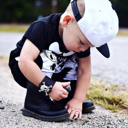2023 Baby Clothes Boy Set Fashion Halloween New Skull Top T-Shirt + Printed Pants 2PCS Babe Boy Cotton Clothing Set 6M-3T