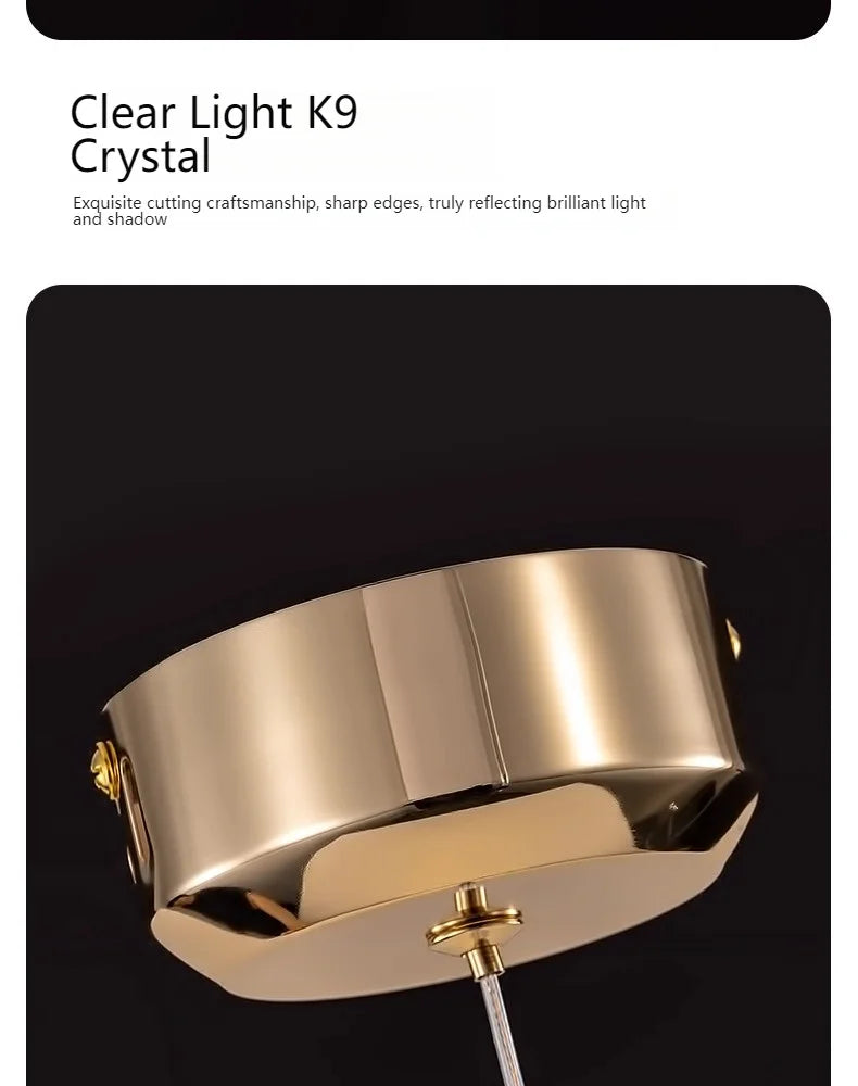 Bedroom Bedside Lamp Crystal Small Chandelier French Flower Light Luxury Entrance Cabinet Restaurant Cloakroom Hanging Line Lamp