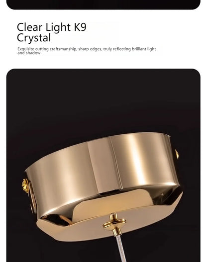 Bedroom Bedside Lamp Crystal Small Chandelier French Flower Light Luxury Entrance Cabinet Restaurant Cloakroom Hanging Line Lamp