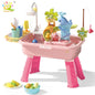 Children's kitchen toys electric fun water play water wash basin fishing dishwashing home role-playing baby early education toys