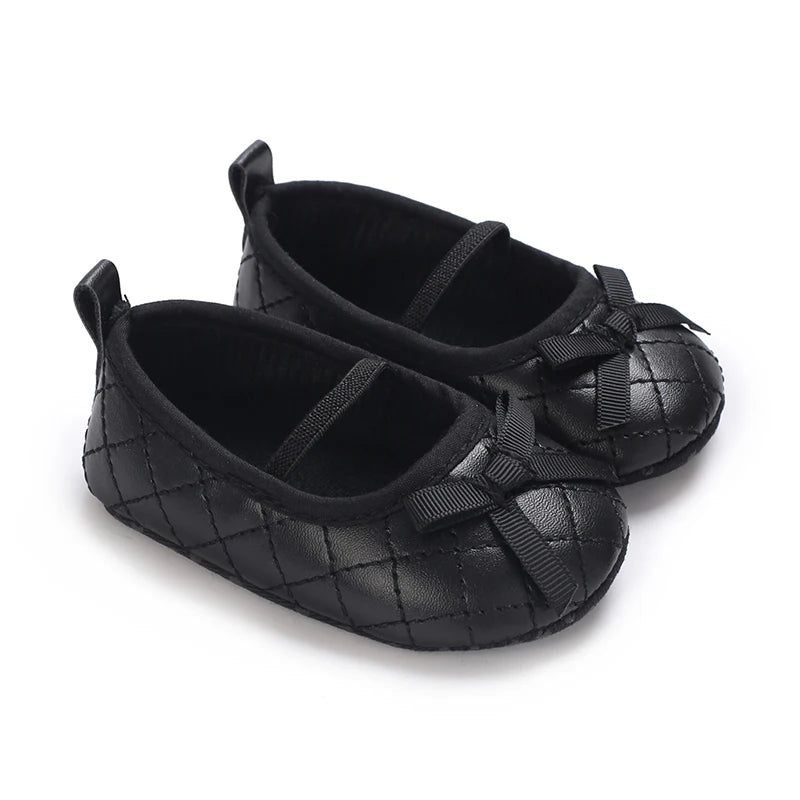 Black British Retro Princess Shoes For Spring And Autumn 0-18 Months Baby Shoes With Soft Soles And Non Slip Baby Walking Shoes