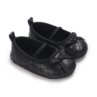 Black British Retro Princess Shoes For Spring And Autumn 0-18 Months Baby Shoes With Soft Soles And Non Slip Baby Walking Shoes