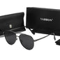 Polarized Sunglasses For Men Large Metal Frame Sun Protection And UV Protection Sunglasses Aviator Sunglasses Frog Mirro 9542