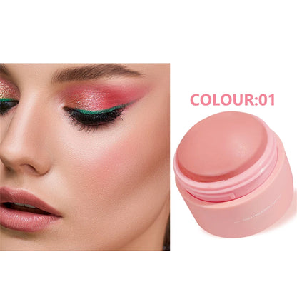6 colors Waterproof Blush Cream - Long-Lasting, Multi-Use Makeup for Women