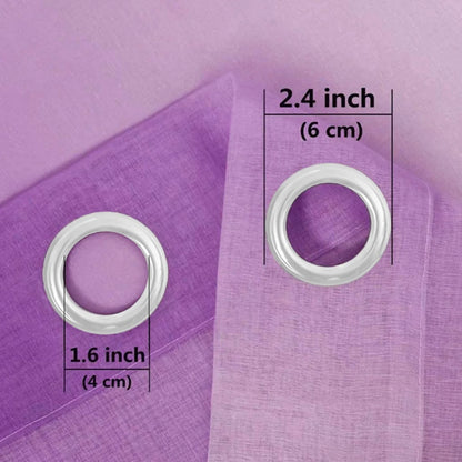 Blackout Curtains for Bedroom Faux Grommet Light Filtering Semi Sheer Gradient Window Curtain for Living Room Heat Blocking