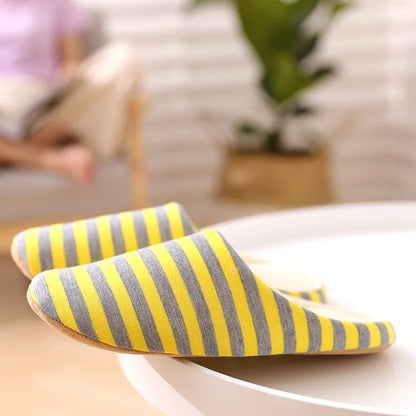 Home Slippers For Women Men Soft House Winter Indoor Light Comfort Floor Shoes Female Male Silence Slides Bedroom Japanese Style
