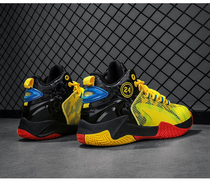 Kids Basketball Shoes Boys Sneakers Non-slip Child Trainer Basket Shoes Outdoor Leather Children Sport Shoes